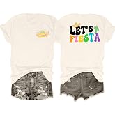 Fiesta Shirts Women Lets Fiesta Tees Cinco De Mayo Shirts Mexican Fiesta Party Tee Shirt Sombrero T Shirts