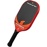 Paddletek Phoenix Talon &ndash; 14mm Pickleball Paddle &ndash; Raw Carbon Fiber Face &ndash; Balanced Control &amp; Spin &ndash; Polypropylene Honeycomb Core &ndash; USAPA Approved Pickle Ball Paddle &ndash; 5.25 Inch Handle