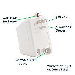 MG ELECTRONICS MGT2420 TRANSFORMER,24VAC 20VA UL