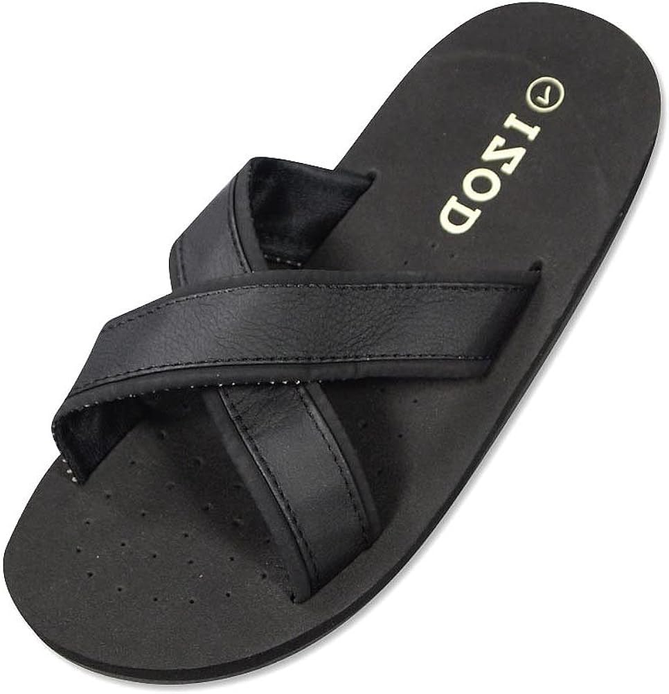 izod mens flip flops