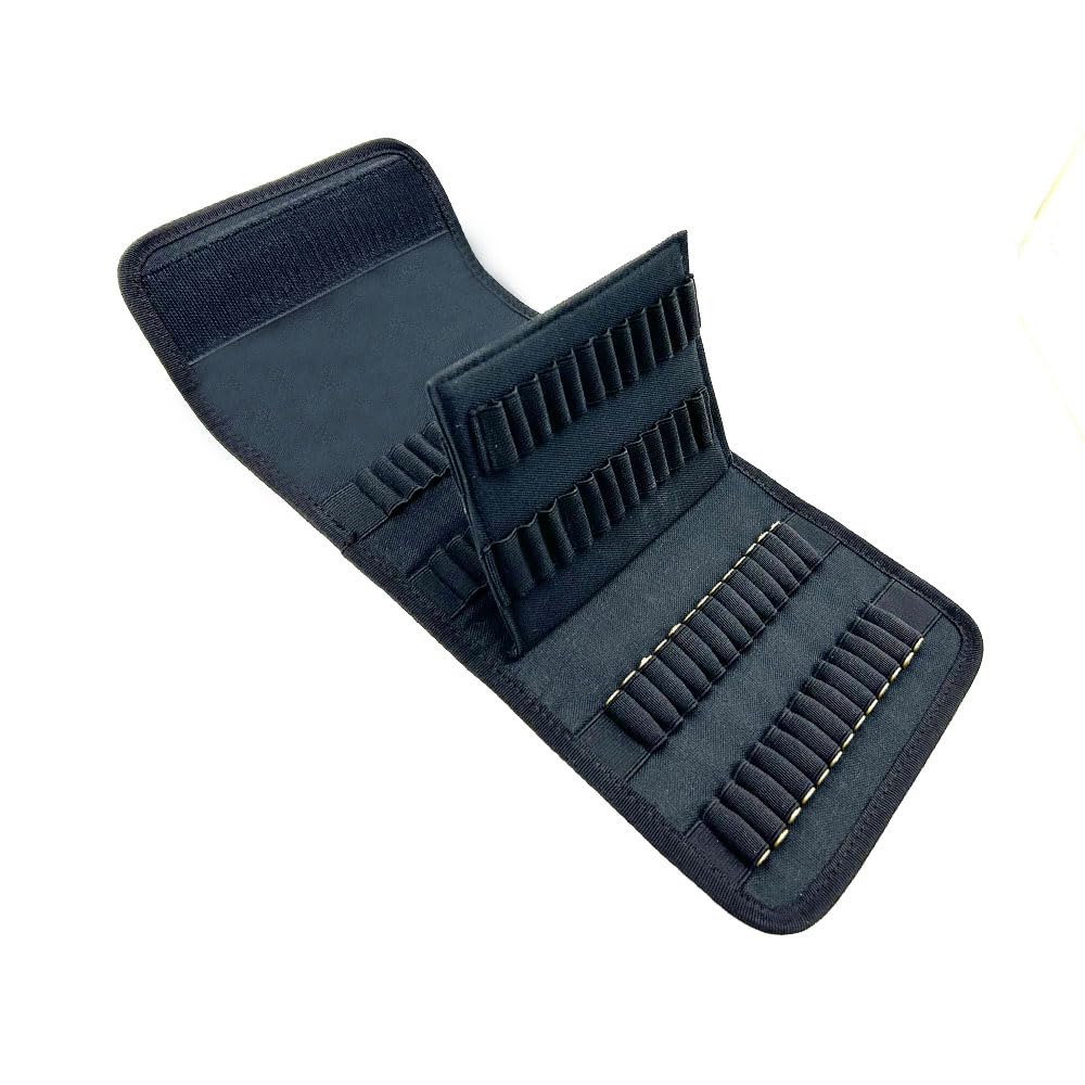 Dovodo Tactical Molle 100 Rounds Nylon Rifle Pistol Bullet Cartridge Ammo Ammunition Shell Carrier Holder Case Magazine Pouch for 10/22 .22LR .17 .222 .223 5.56mm (Black)