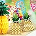 AerWo 48pcs Pineapple Favors Boxes 3D Large Pineapple Gifts Boxes for Hawaiian Tropical Party Decorations Luau Pineapple Party Supplies