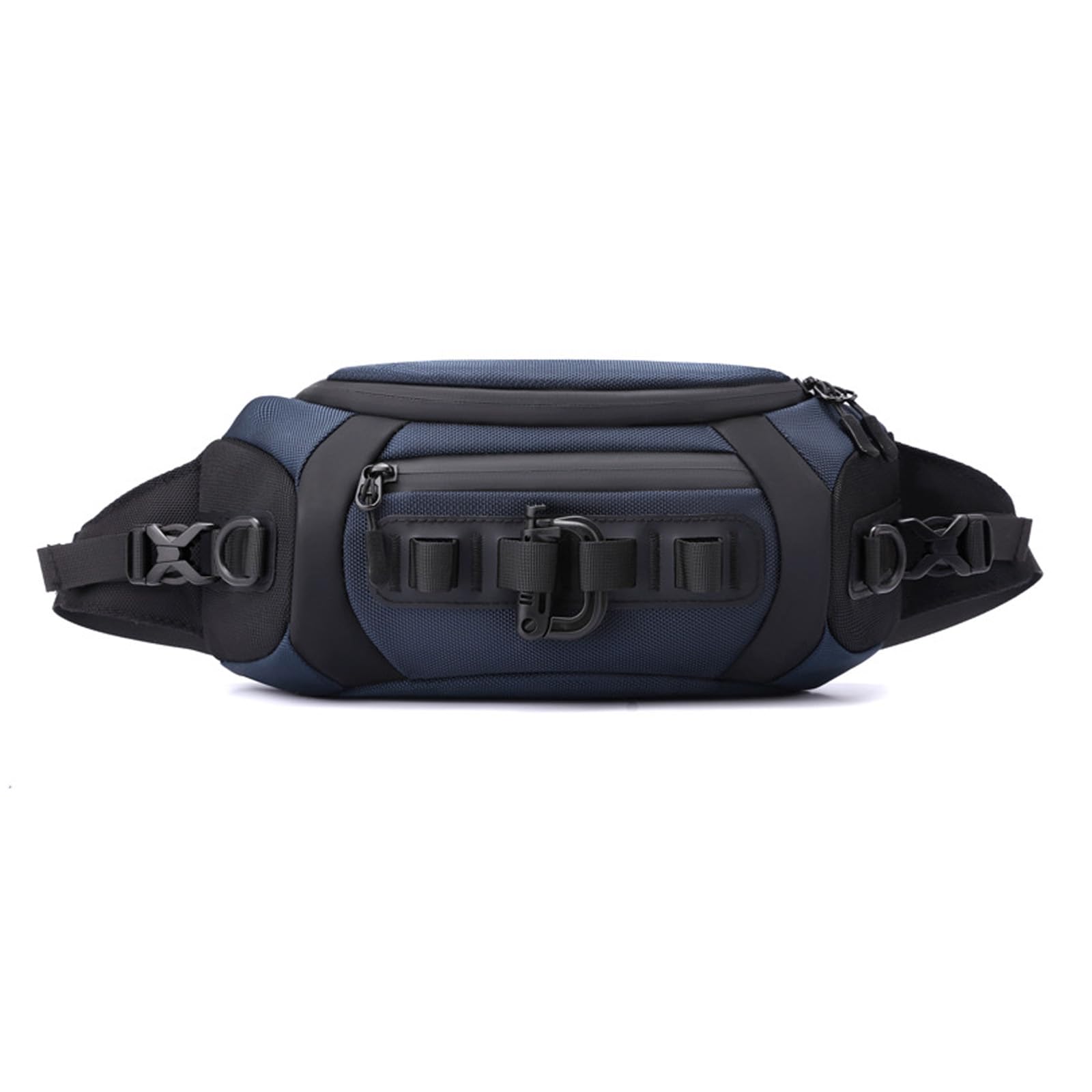FANDARE Waist Fanny Pack Casual Sling Bag Sport Bumbags for Women Men Sling Bag Nylon Chest Crossbody Bag Cover Pack for Hiking Cycling Travelling Outdoor Gym Business College Shoulder Bag Dark Blue