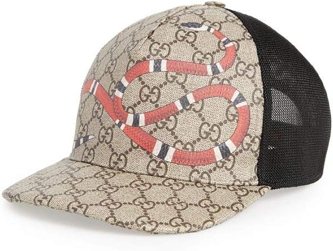 Amazon Co Jp グッチ Gucci メンズ 帽子 キャップ Kingsnake Canvas Baseball Cap 並行輸入品 服 ファッション小物