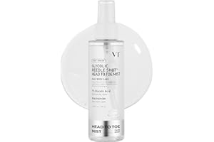VT COSMETICS 7% Glycolic Acid Reedle Shot Head-to-Toe Mist with Niacinamide, Exfoliating Spray for Bumpy & Strawberry Skin, Dark Spots, Skin Texture, Keratosis Pilaris, Korean Skincare (4.05 fl oz)