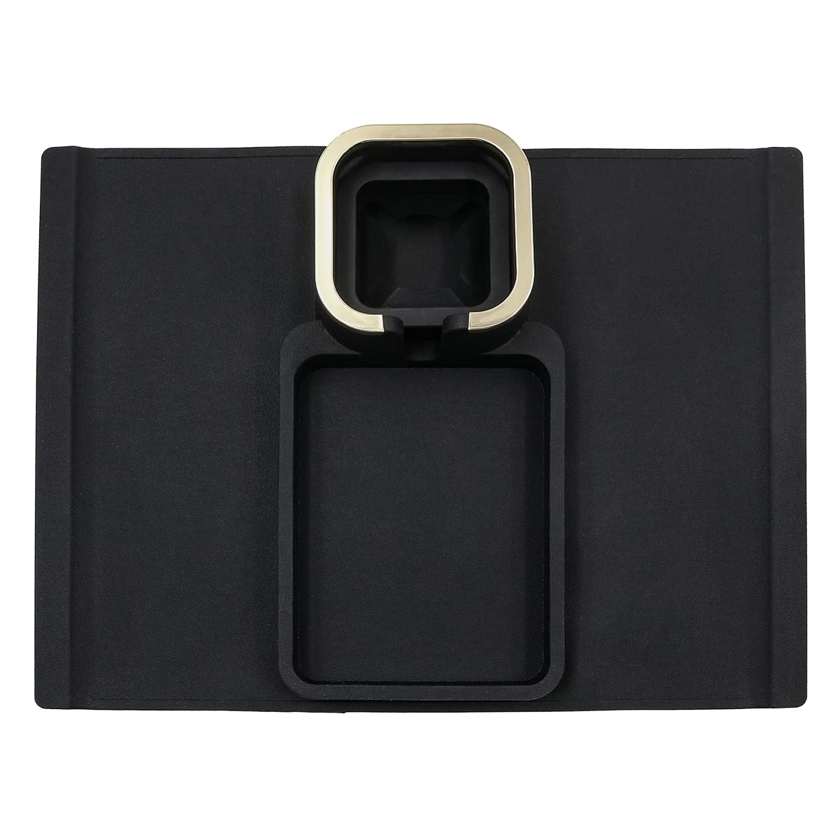 VOANZO Couch Cup Holde Silicone Sofa Arm Tray with Silicone Anti-Spill and Anti-Slip Armchair Drink Holde for Sofa Armchair Recliner (Black)