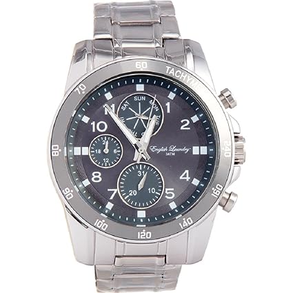 Mens Watch EL7606S236-212 Grey Dial Stainless Steel Band Quartz Movement