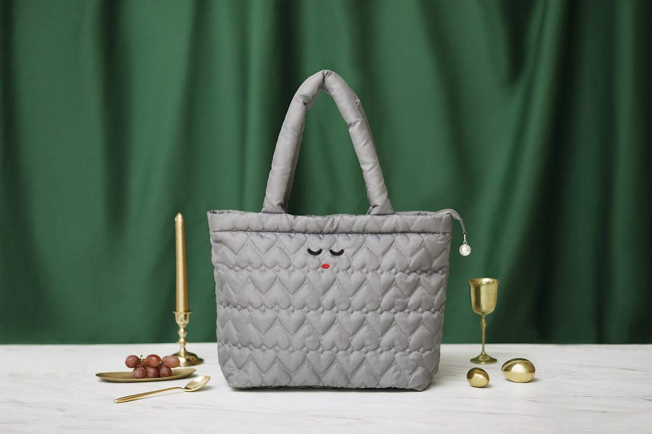 a-jolie QUILTING TOTE BAG BOOK GRAY ver./ムック本付録 a-jolie(アジョリー)キルティングトートバッグ グレーver.