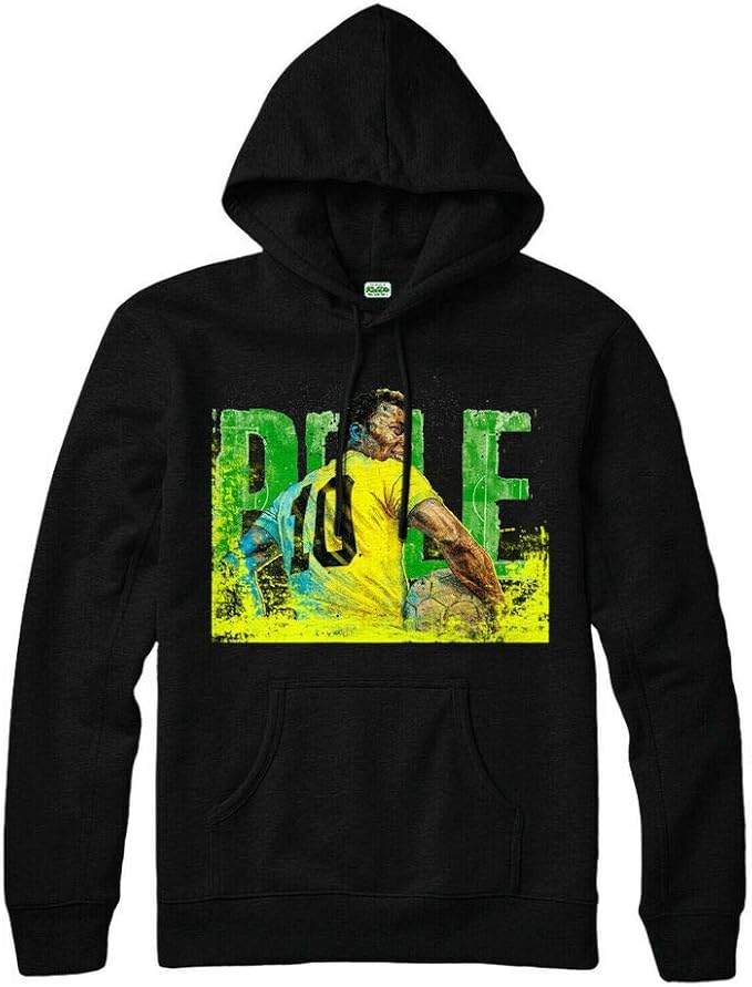 Pelé Brazilian Footballer Hoodie, Soccer Goat Brazil& Hoodie Top Youth
