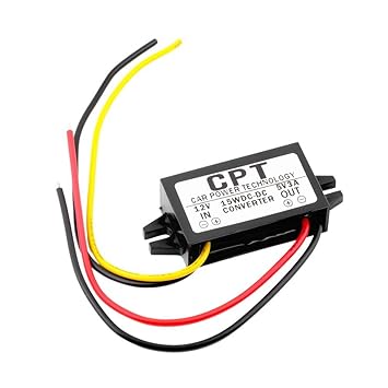 Regulador convertidor CPT-UL-1 DC/DC 12 V a 5 V 3 A 15 W de potencia de pantalla LED para coche