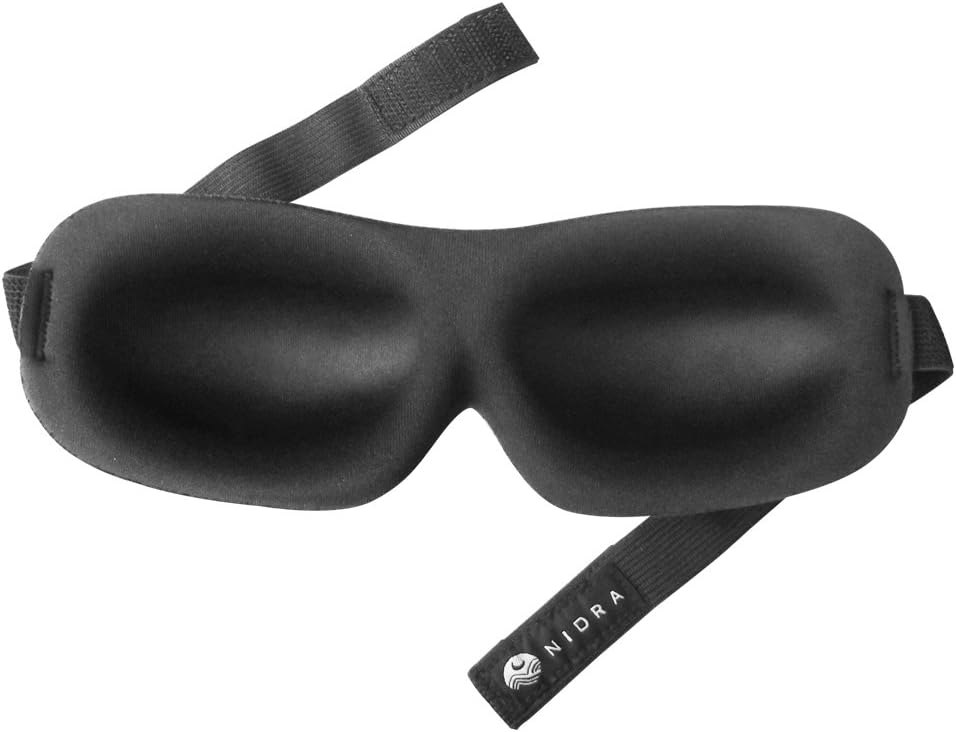 Luxury Patented Sleep Mask, Nidra® Deep Rest Eye Mask with Contoured Shape and Adjustable Head Strap, Sleep Deeply Anywhere, Anytime (Purple): Health & Personal Care