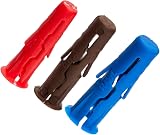 Rawlplug 68-635 Uno Plug Clip Pack 272 Red Brown Blue Zig Zag Expansion Wall view 4