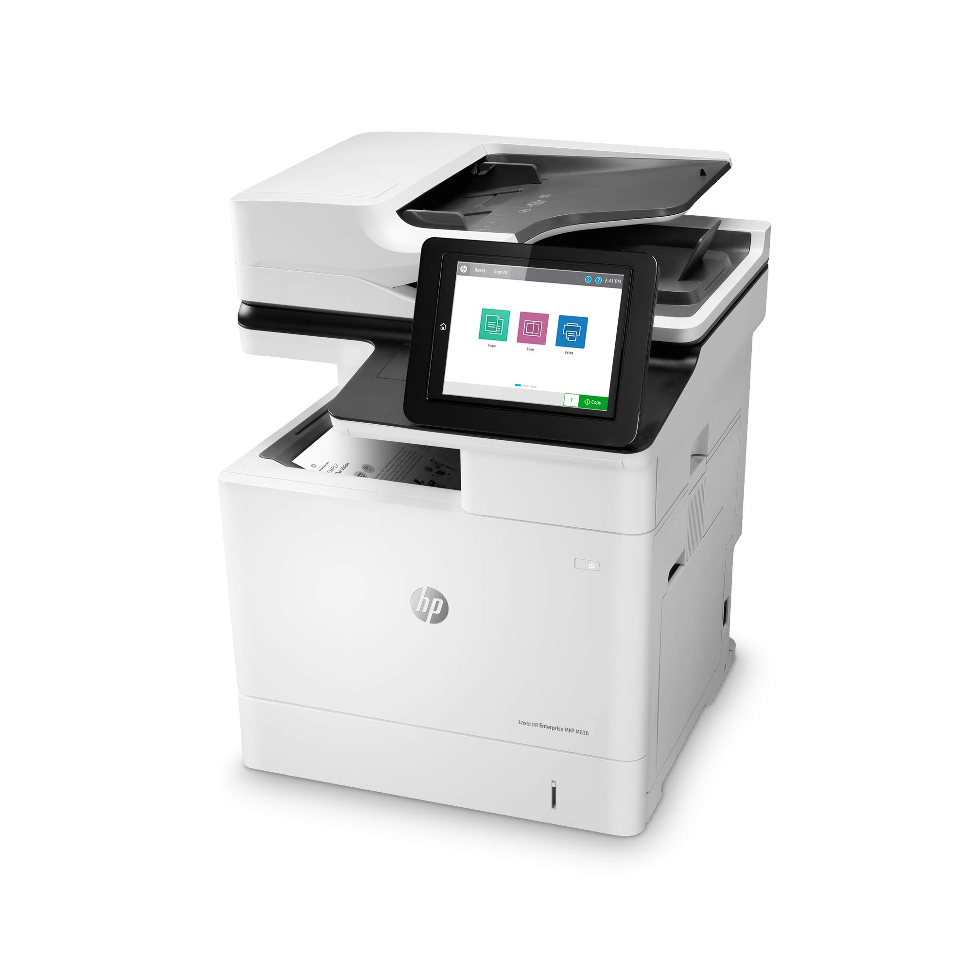 HP LaserJet Enterprise MFP M636fh Monochrome All-in-One Printer with built-in Ethernet & 2-sided printing (7PT00A), White