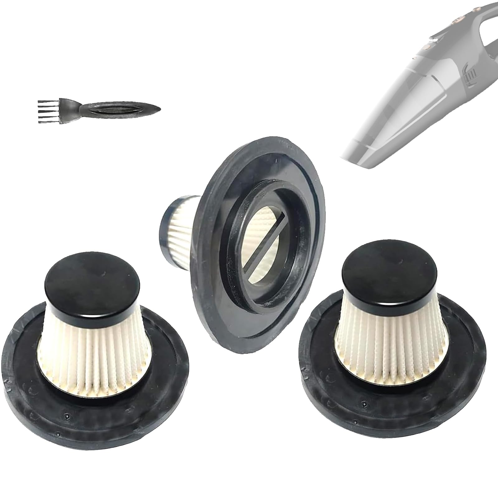 Photo 1 of Feenynic 3pack Hepa Filters Replacement for Handheld Vacuum Cordless, Compatible with ATJ-2166, H126 and ATJ Series Car Vacuum.
