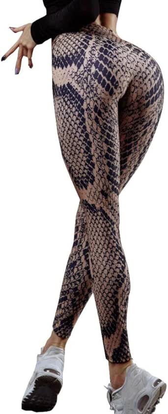 snakeskin workout leggings