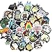 64PCS My Neighbor Totoro, Clear Stickers No-Duplicate Waterproof Vinyl Stickers for Skateboard Luggage Helmet Guitar (Totoro)
