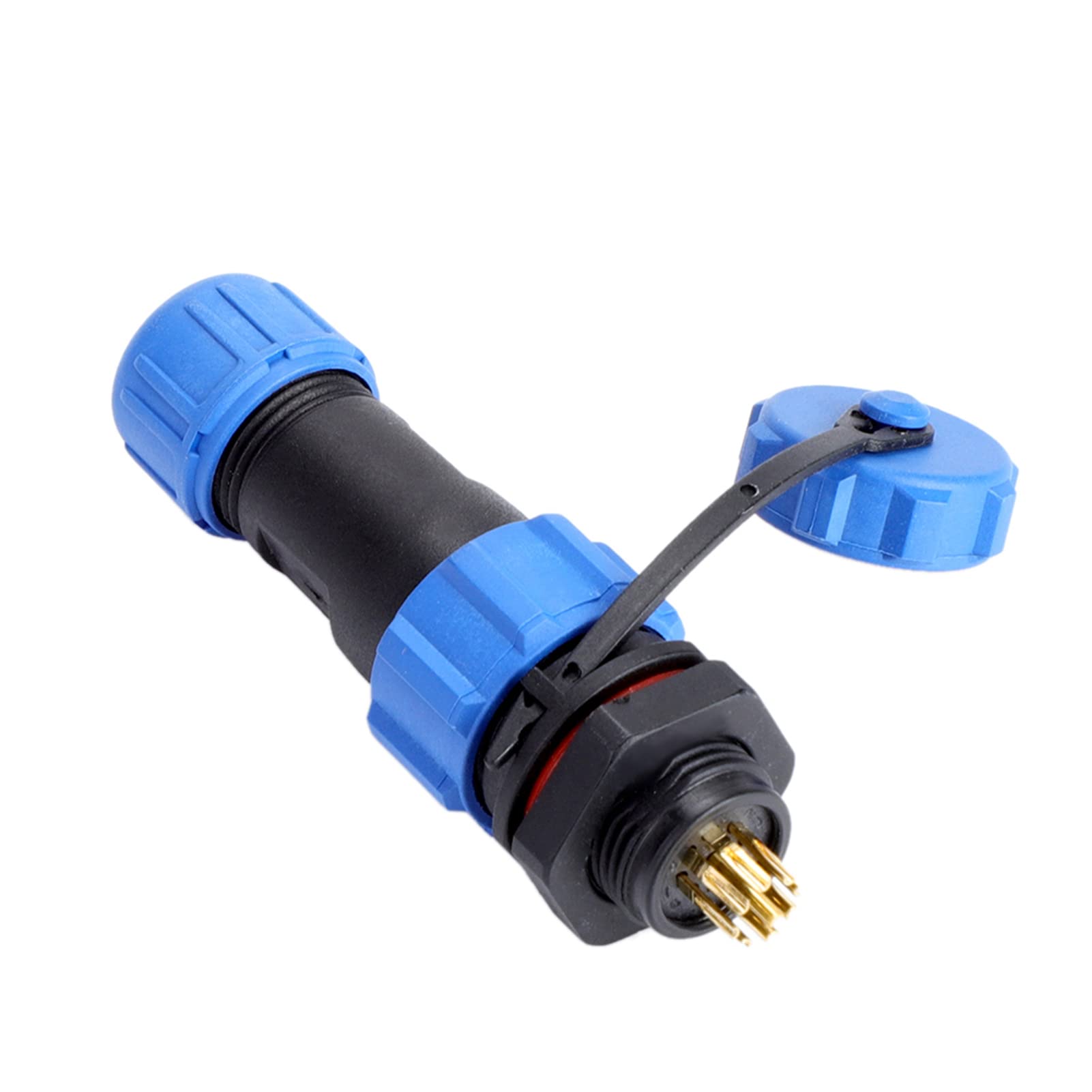 Hilitand Plug,IP67 SP13 2Pin/3Pin/4Pin/5Pin/6Pin/7Pin/9Pin Watertight Plug Socket Connector(9pin)