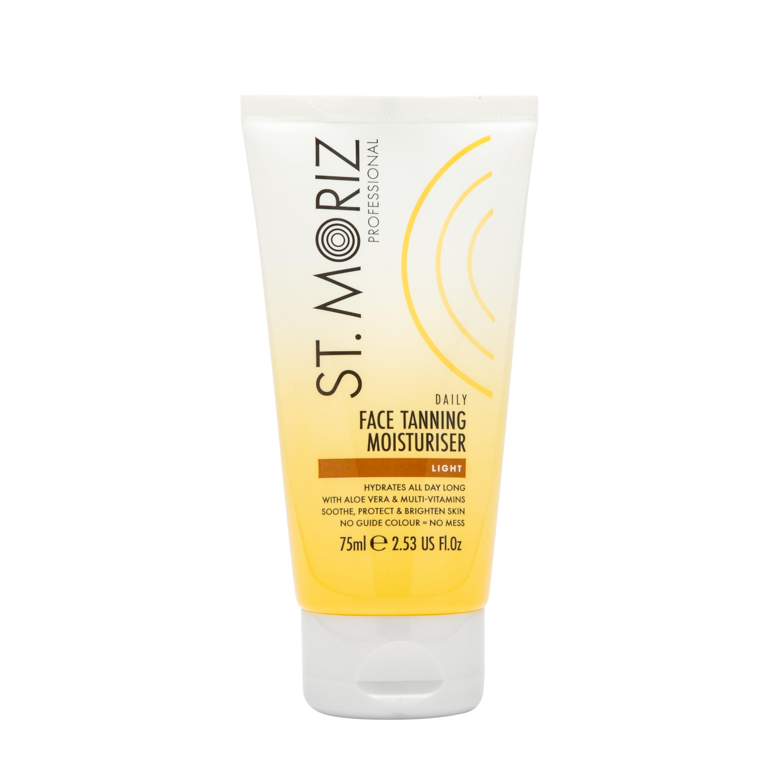 St Moriz Professional Daily Face Tanning Moisturiser in Light | Hydrating Face Moisturiser with Gradual Fake Tan | With Aloe Vera & Vitamin E | Dermatologically Tested | Vegan | Cruelty Free | 75ml — image 1