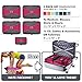 PRO Packing Cubes | 5 Piece Travel Bags Organizer for Luggage | Multi-size Ultralight Travel Cubes | Deluxe Suitcase Organizer Bags Set | Makes Packing Easy - Hot Pink