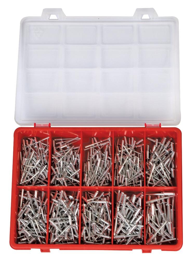 DURATOOL D01833 Rivet Set, 505 Pieces