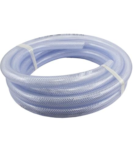 Tuyau En Vinyle Transparent 3/8" ID X 1/2" OD - 100 Pieds (30m) - Rouleau Neuf