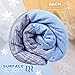 LUXEAR Cooling Blanket for Hot Sleepers Night Sweats Japanese Q-Max>0.5 Arc-Chill Cooling Fiber Keep Adults/Children Cool Twin Size Cool Summer Blanket 59 X 79in Soft Breathable All-Season-Blue