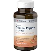 American Health Original Papaya Enzyme Chewable Tablets, 250 Count