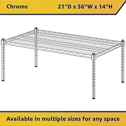 Zedfire 21" x 36" x 14" Chrome Wire Storage