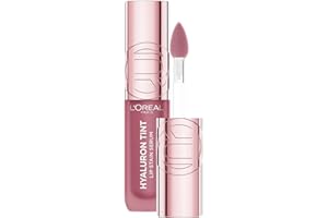 L'Oréal Paris Hyaluron Tint Lip Stain Serum, Hydrating Liptstick, Glossy Finish to Blurred Lip Tint, Multi-Use Lip & Cheek, U
