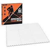 ACE HOCKEY Dryland Hockey Tiles 18"x18" &ndash; 9 Pack, 20 Sq Ft Interlocking Off-Ice Training Surface for Stickhandling, Shooting &amp; Passing Practice &ndash; HDPE Hockey Flooring for Home, Garage &amp; Backyard
