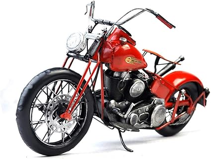 Vjukubwine Antique Vintage Harley Moto Modele Fer Hand Made Retro Art De La Maison De Decoration De Decoration De Voiture D Arrangement Photographie Props 38 18 20cm Amazon Fr Sports Et Loisirs