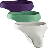Real Men Brushed Nylon Seamless Thongs - ABCD Custom Pouch Size - Waist XS-5XL
