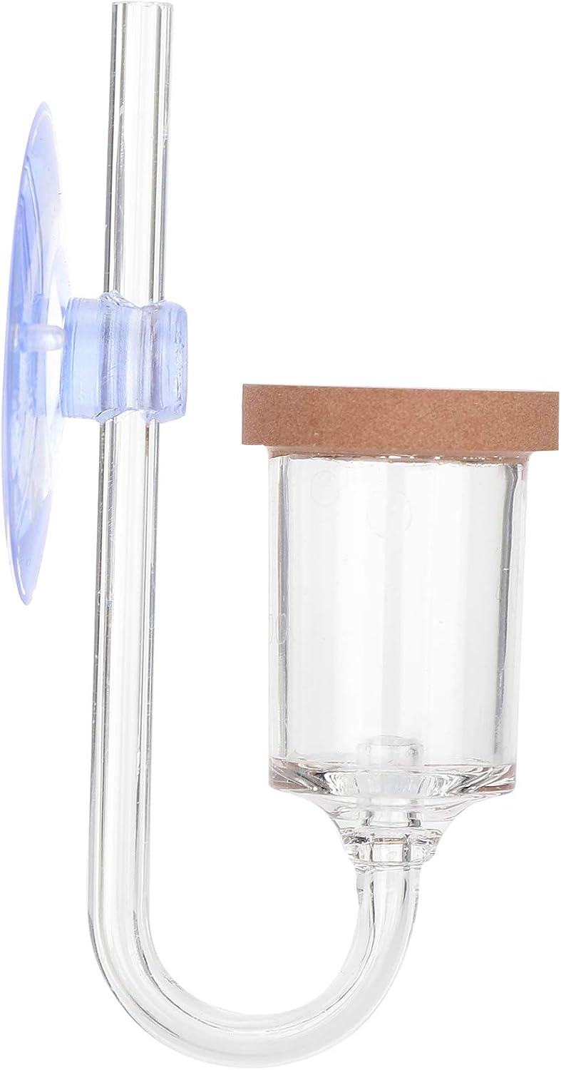 CO2 Diffusor Für Aquarium – Acryl, Transparent, Mit Saugnapf & Blasenzähler, Für Pflanzenwachstum