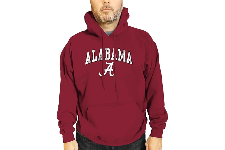 Campus Colors NCAA Adult Arch & Logo Soft Style Gameday Hooded Sweatshirt - Officially Licensed Product