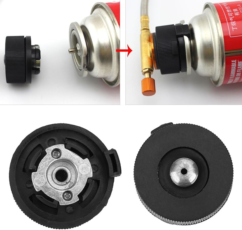 Camping Stove Connector Adapter Alloy Gas Bottle Converter BigaMart