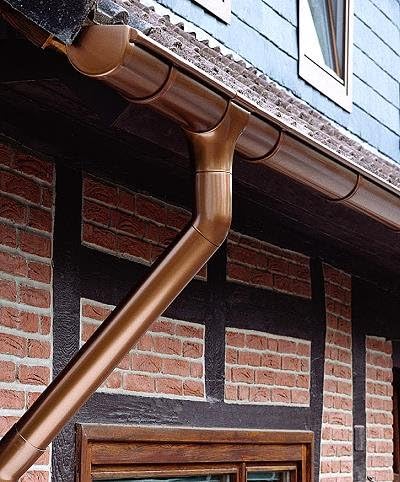 Dachrinne Rinnensatz Regenrinne Kupferfarben 1x500cm Komplett Carport Gartenhaus Amazon De Baumarkt