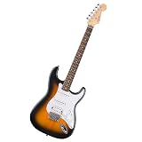 Fender Squier Debut Series Stratocaster HT HSS Electric Guitar, Beginner Guitar, 2-Year Warranty, Includes Free Lessons, 2-Color Sunburst with Satin Urethane Finish