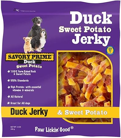 Amazon Com Savory Prime 42008 Duck Sweet Potato Dog Treats 8 Oz Pet Supplies