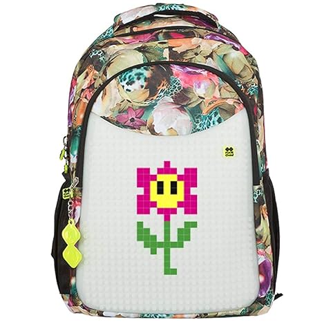 Pixie Crew Student Backpack (Student Backpack grau gestreift)