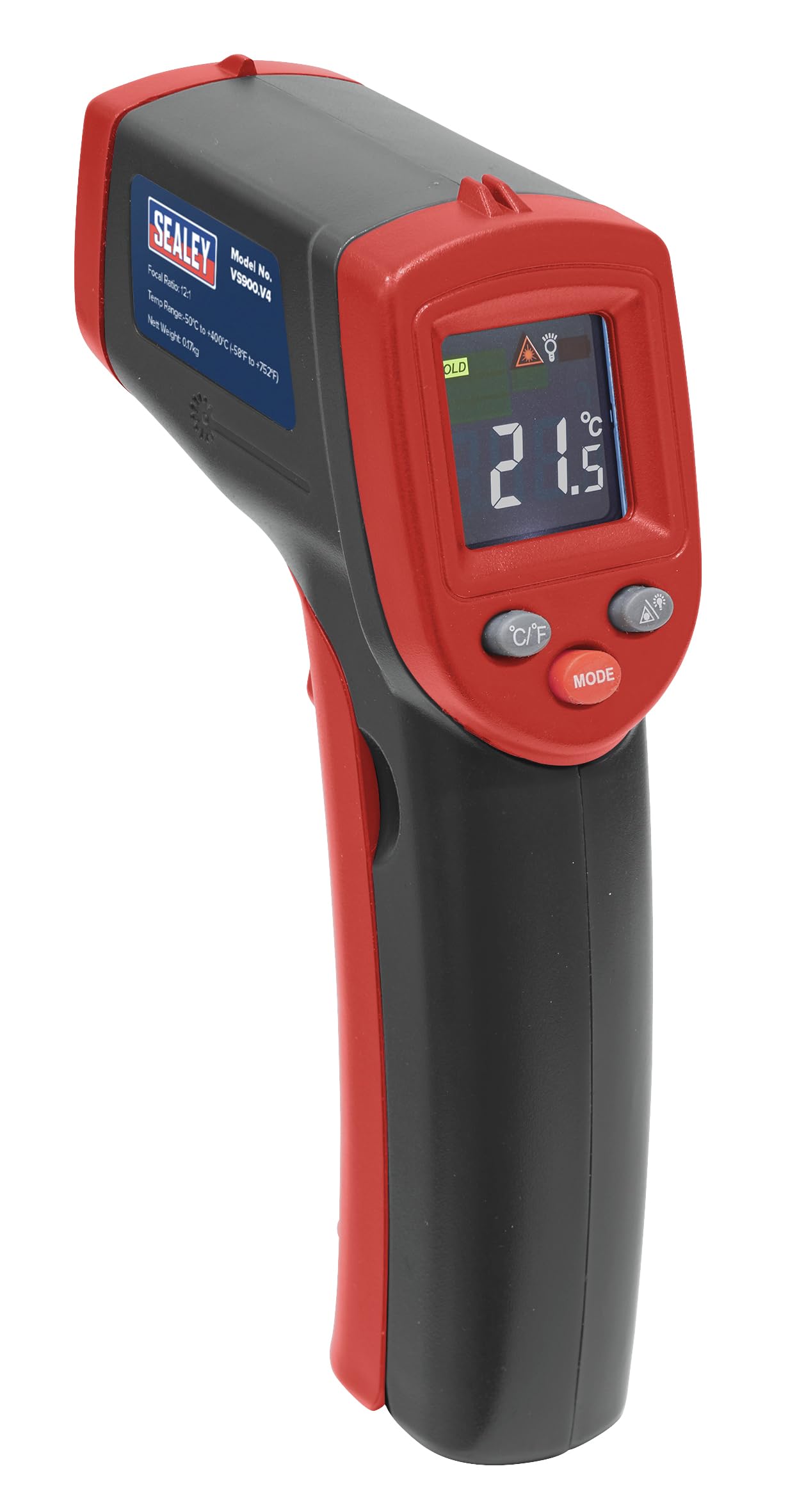 Sealey Vs900 Infrared Laser Digital Thermometer 12:1