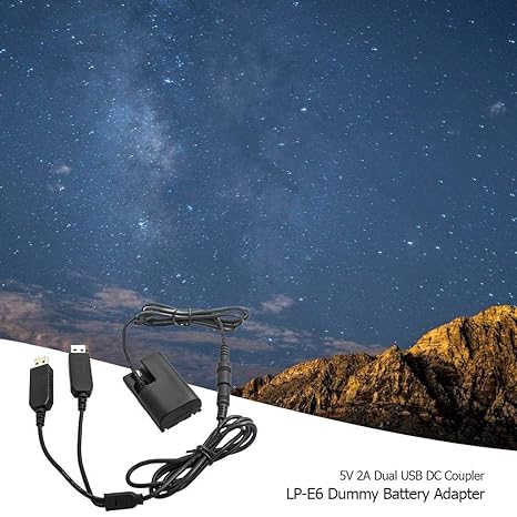 Dummy Adaptador de batería DC acoplador Adaptador de alimentación ...