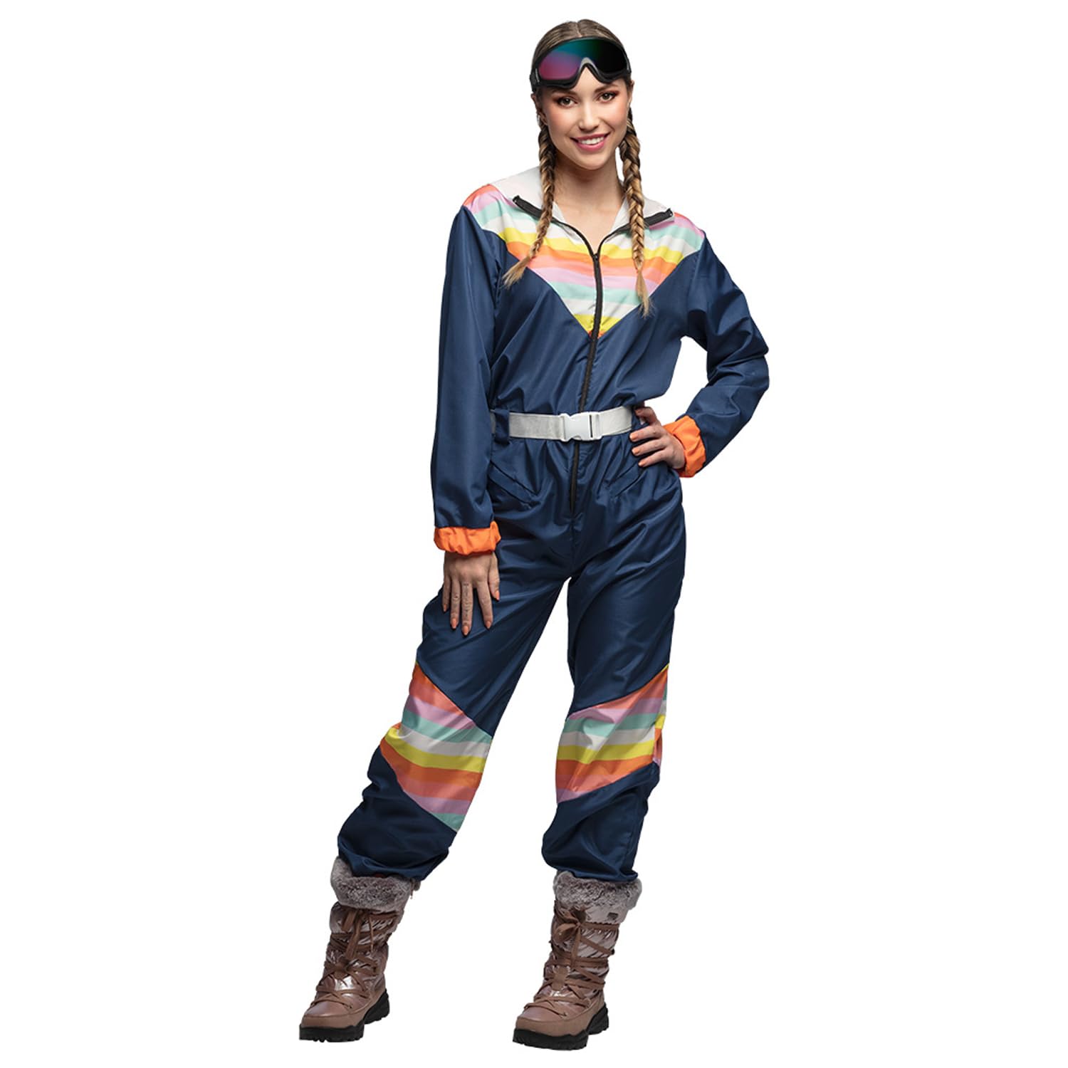 Boland - Women's Ski Suit Fancy Dress Costume for Theme Party, Halloween or Carnival, 80s Fancy Dress