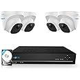REOLINK 5MP 8CH Home Security Camera System, 4pcs Wired 5MP Outdoor PoE IP Cameras, 4K 8CH NVR with 2TB HDD for 24-7 Recordin