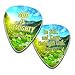 Christian Guitar Picks - Almighty God (12-Pack) - Encouraging Bible Scripture Verse - Psalm 23 - Inspirational Gifts Church Supplies Praise and Worship Guitar Stocking Stuffers