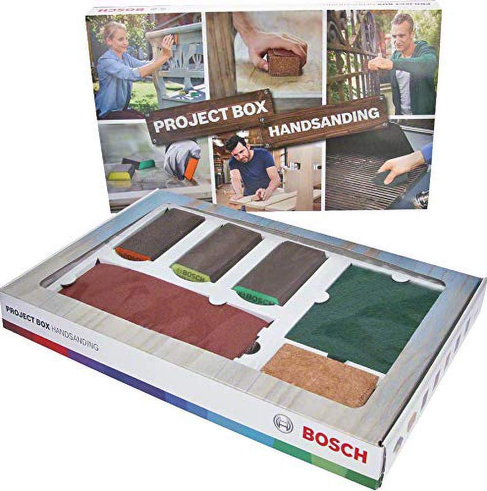 Bosch Accessories 15-Piece Project Box Set (for Wood, Paint and Metal, Accessories for Sanding Projects)