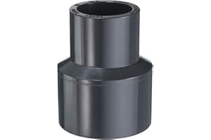 HARFINGTON PVC Reducing Coupling 1-1/2 x 1" Increaser/Reducer Coupling Pipe Fittings Adapter DWV Duct Reducer for Sewer Plumb