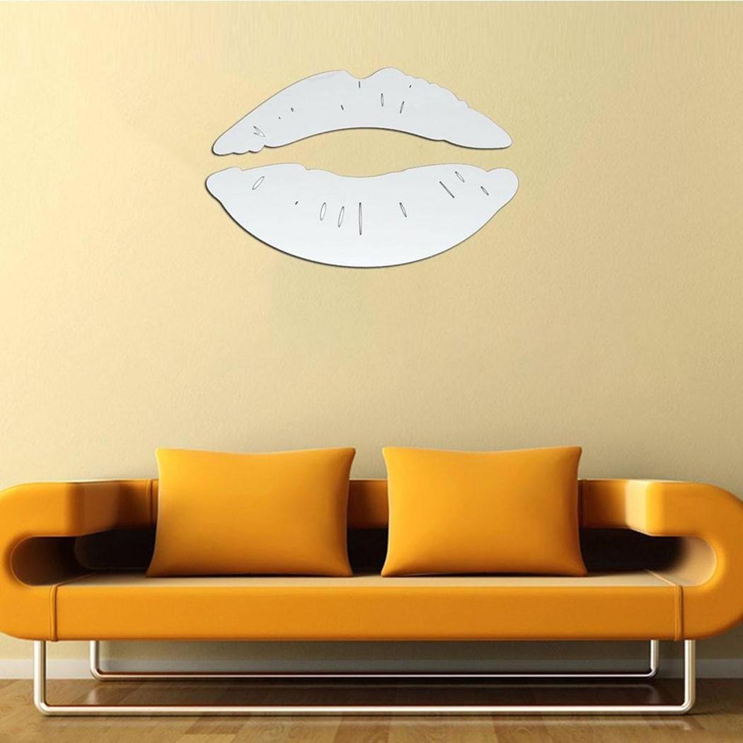 Chiak Olseti Modern 3D Lips Removable Wall Sticker Home Room Decor Mirror Wall Art Decal Posters Prints