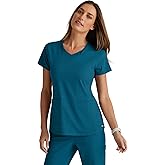 BARCO Grey's Anatomy Spandex Stretch Direct - Bolt Scrub Top for Women, V-Neck Women's Scrub Top
