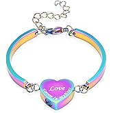 Heart Urn Bracelet for Ashes for Women Men Cremation Jewelry Stainless Steel Memorial Cuff Bangle Cremation Bracelets Ash Holder Keepsake Jewelry for Loved Ones with Fill Tool- Forever in My Heart