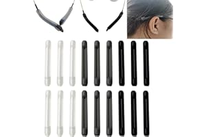 Soft Silicone Eyeglasses Temple Tips Sleeve Retainer - Anti-Slip Elastic Comfort Glasses Retainers for Spectacle Reading Glas